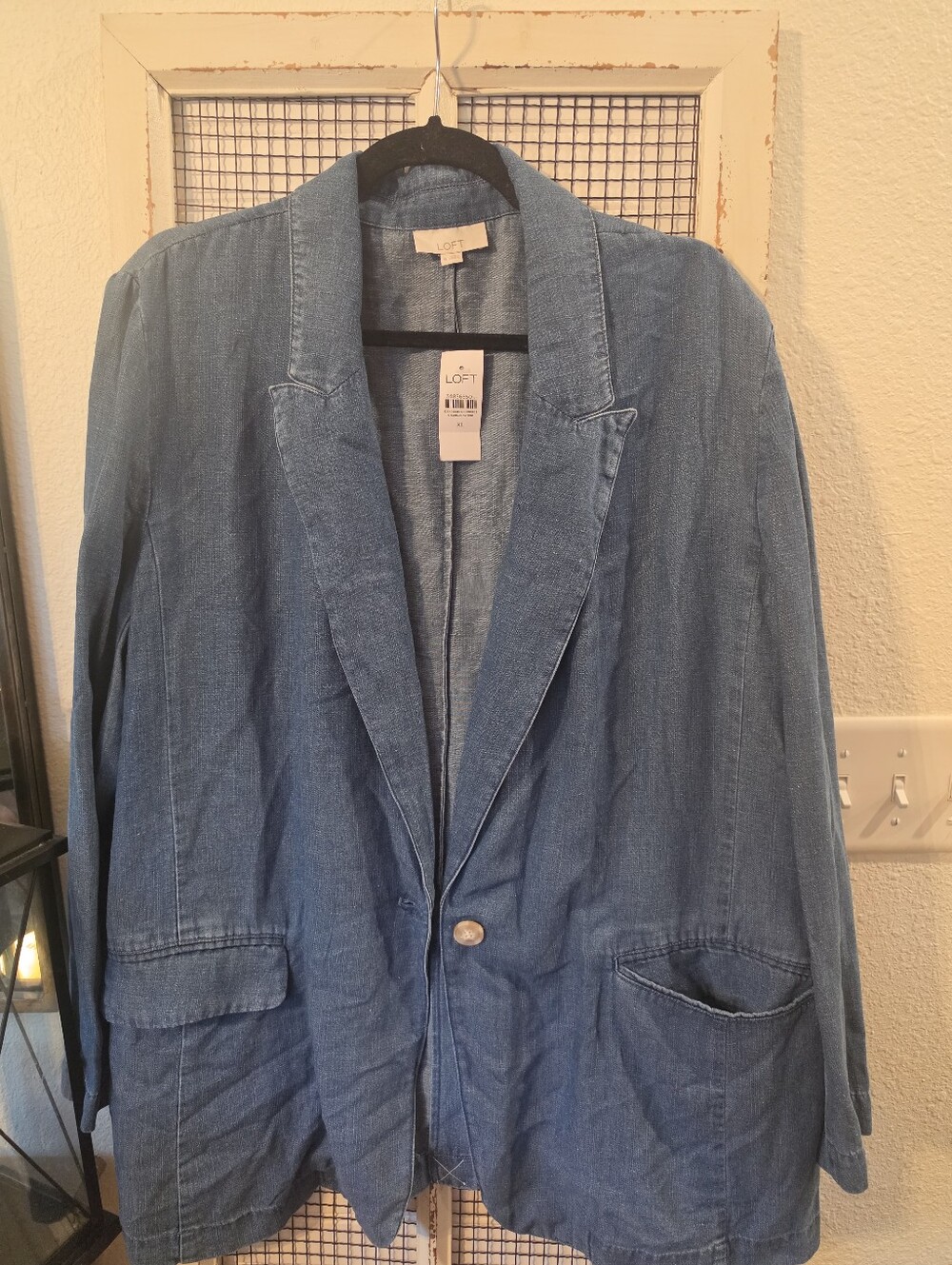 NWT Loft Chambray Blazer